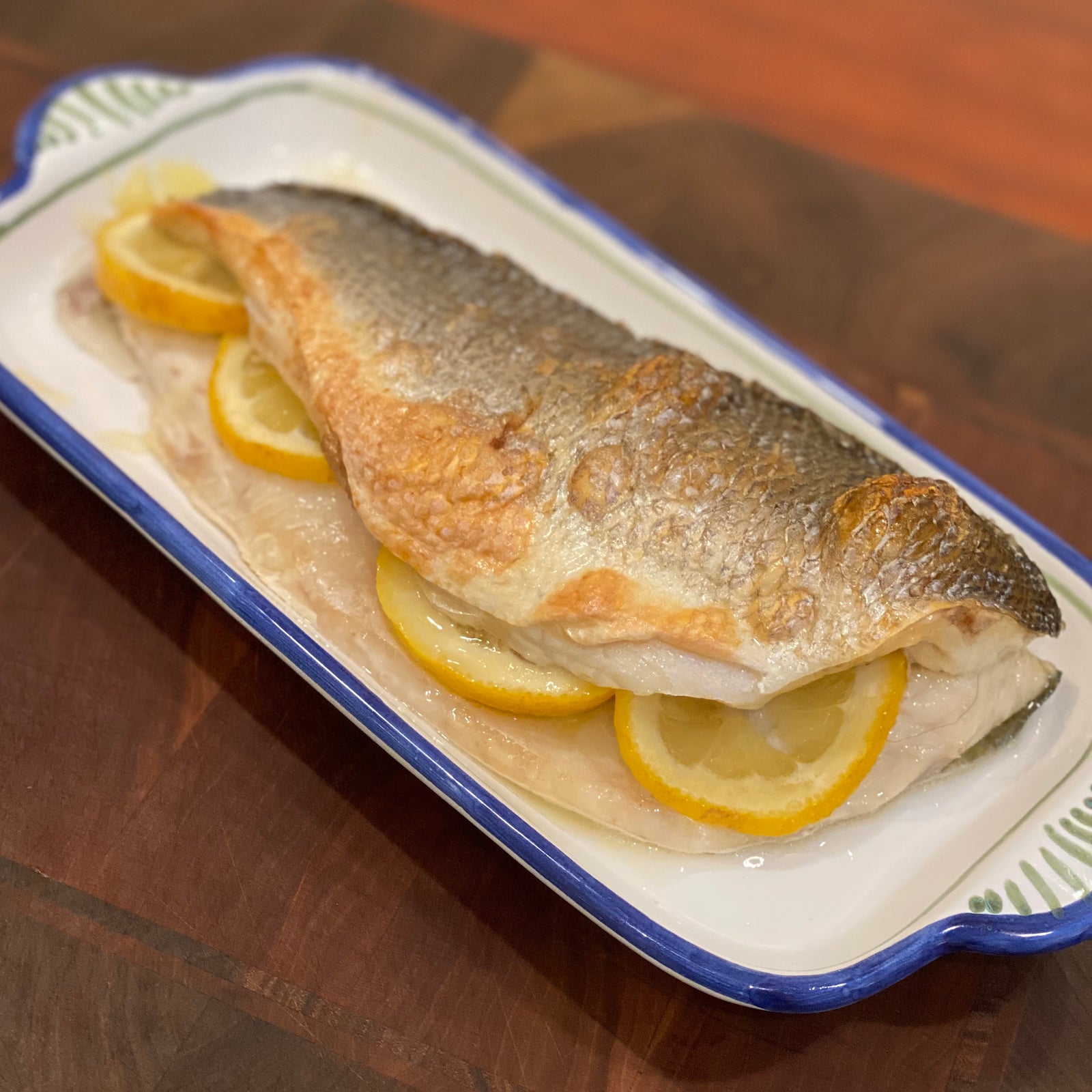 Roasted Filleted Branzino (aka Sea Bass aka Loup de Mer)