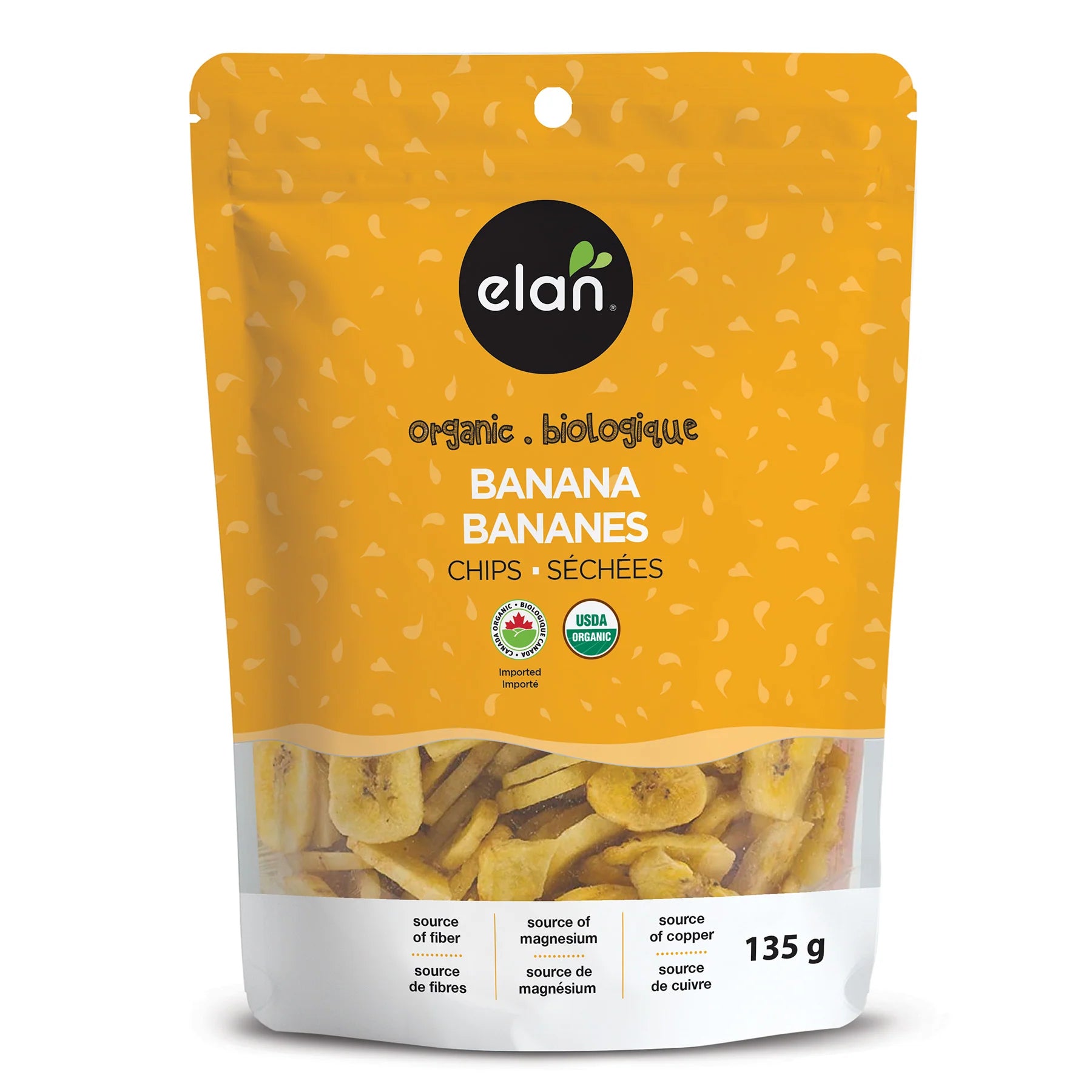 Organic Banana Chips By Élan 135g