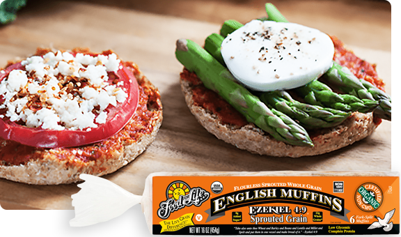 Sprouted Whole Grain English Muffins by Food for Life, 454g