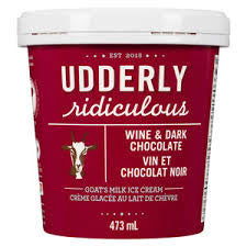 Wine & Chocolate Goat Milk Ice Cream by Udderly Ridiculous, 473ml