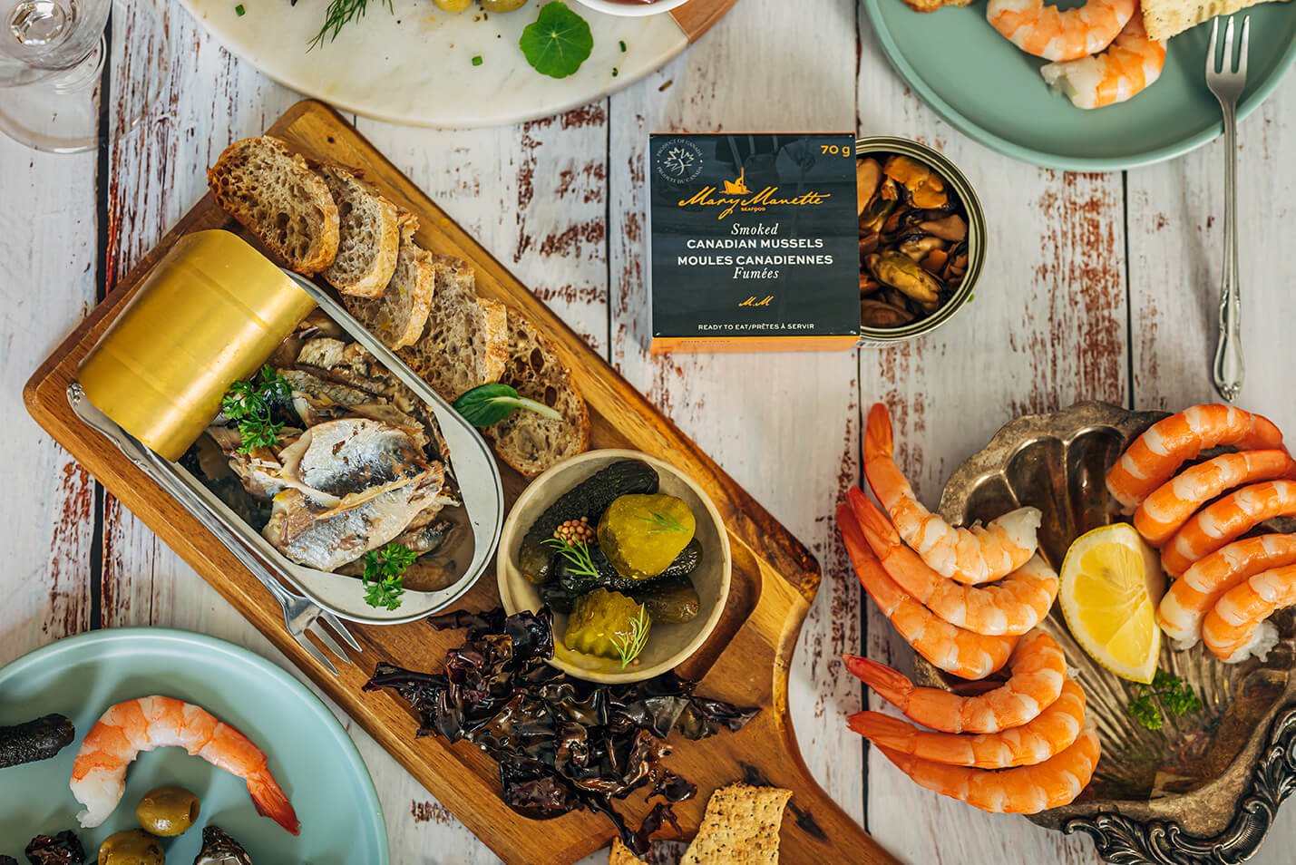 Smoked Canadian Mussels by Mary Manette, 90g