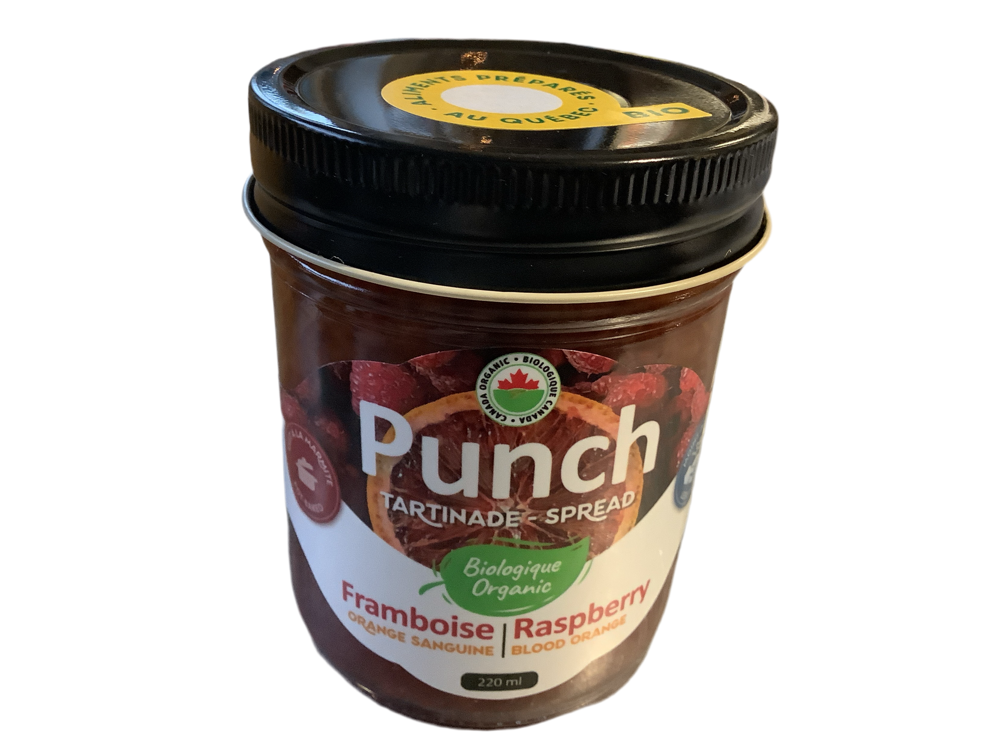 Organic Raspberry blood orange jam by  punch jams 220ml