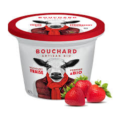 Organic Yogurt Strawberry by Bouchard Artisan Bio