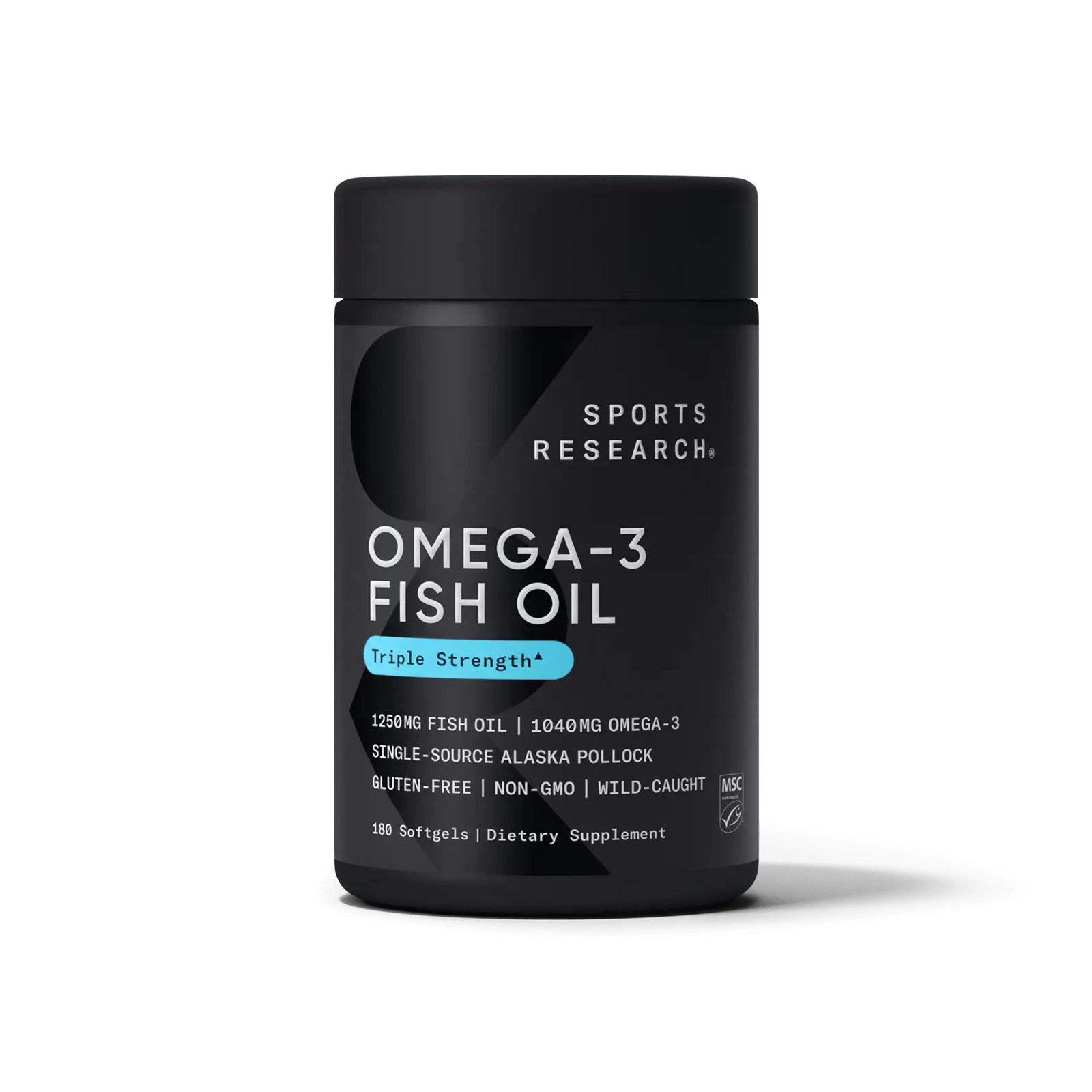 Sports Research - Omega-3 Triple Strength Fish Oil 1250mg (120 softgels)
