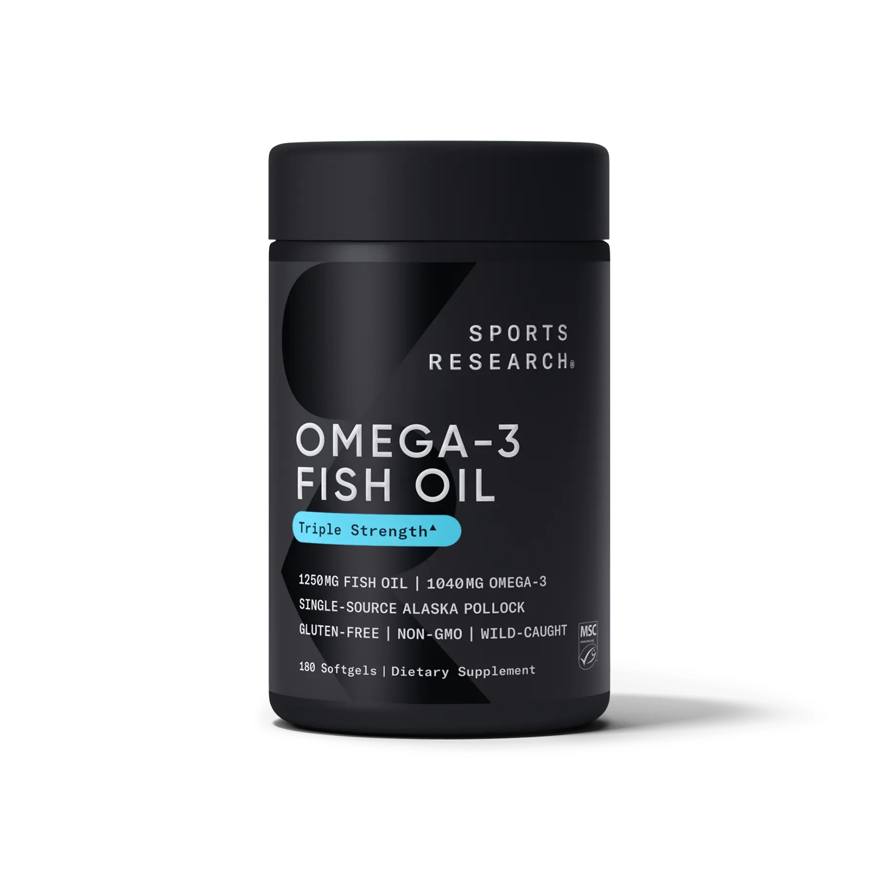 Sports Research - Omega-3 Triple Strength Fish Oil 1250mg (120 softgels)