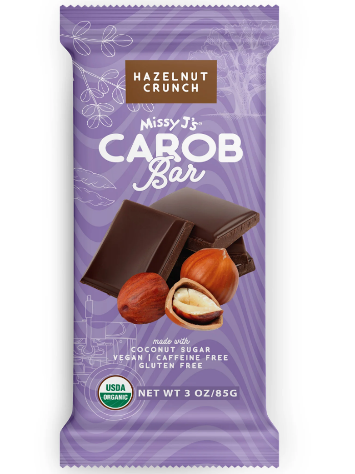 MISSY J'S GLUTEN FREE HAZELNUT CRUNCH CAROB BAR