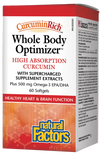 Whole Body Optimizer High Absorption Curcumin by Natural Factors, 60 Softgels