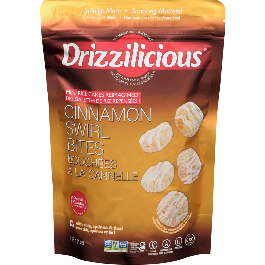 Drizzilicious Bites - Cinnamon Swirl GF 113g