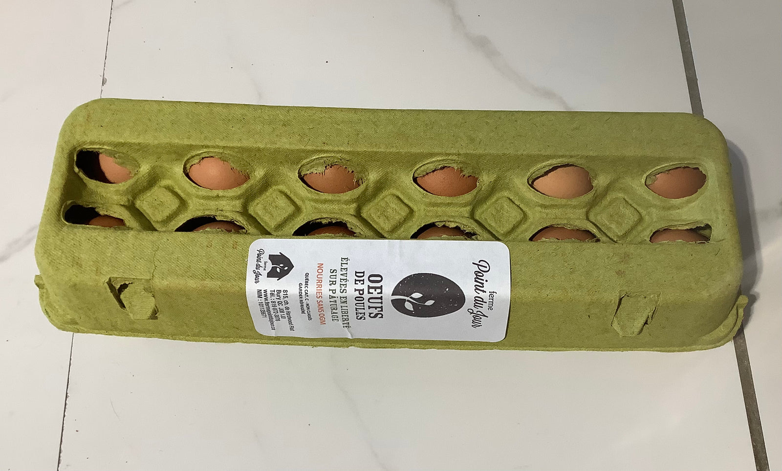 Eggs local pasture raise by Point du Jour, 12