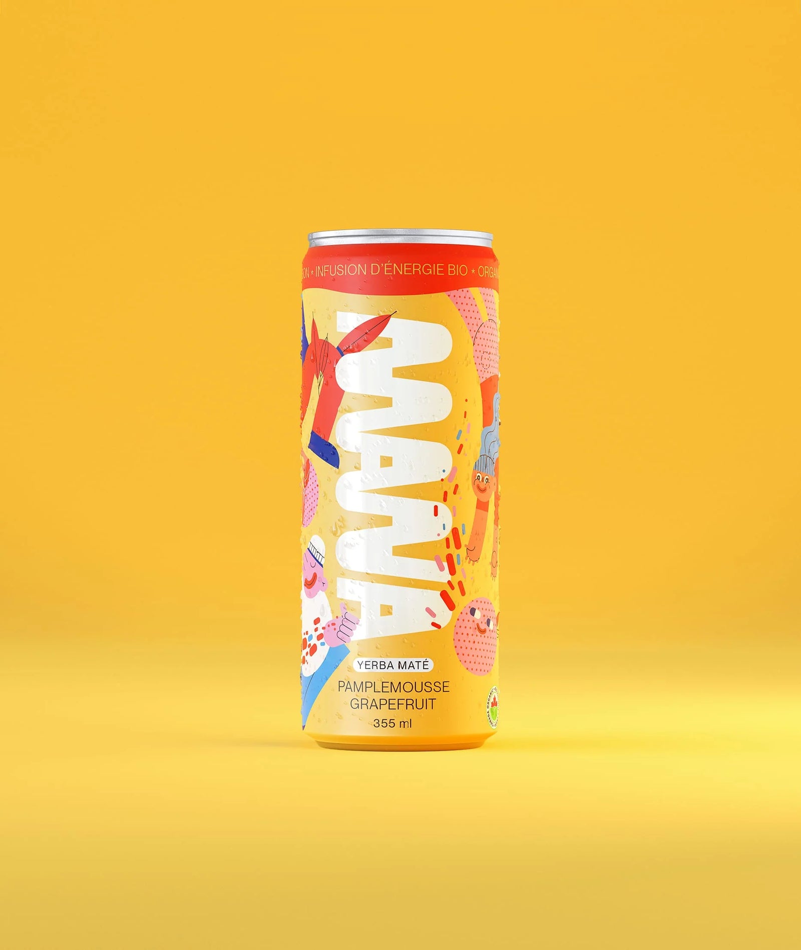 Organic Mana Grapefruit Yerba Mate Energy Infusion by Mate Libre, 355mL