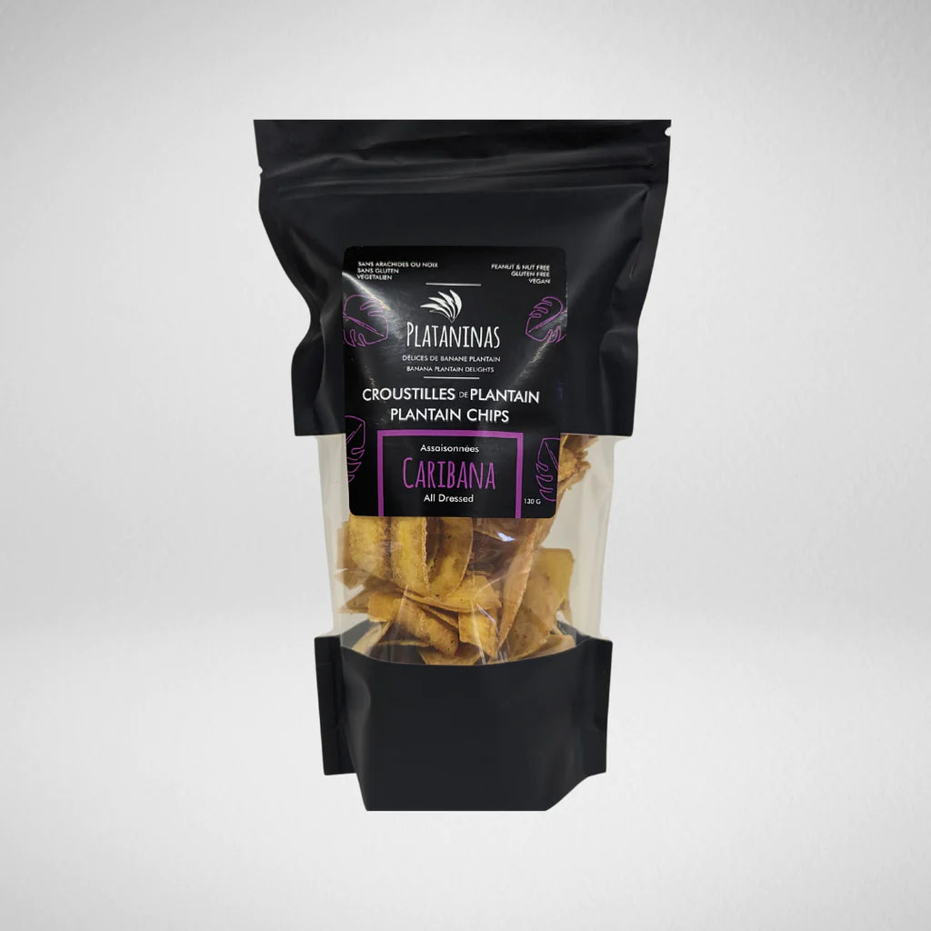 Plantain Chips - Caribana/All Dressed by Plataninas, 130g