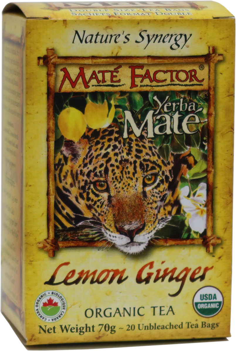 Lemon Ginger Organic Tea by Maté Factor, 70g