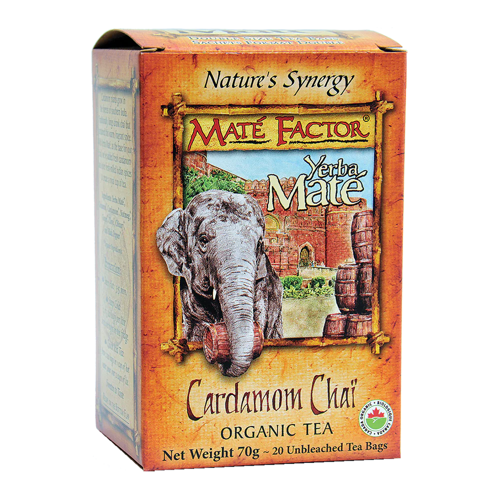 Cardamom Chai Organic Tea by Maté Factor, 70g