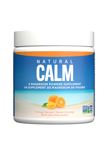 Orange Flavoured Magnesium Powder Supplement by Natural Calm, 226g