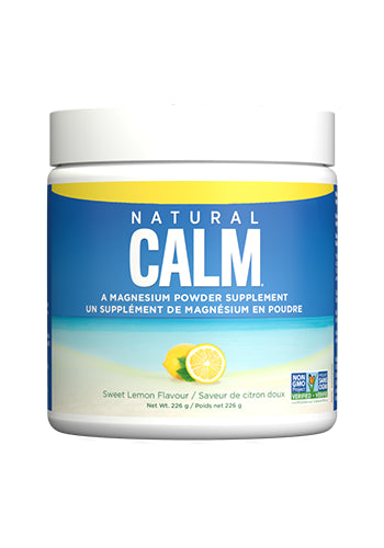 Sweet Lemon Flavoured Magnesium Powder Supplement by Natural Calm, 226g