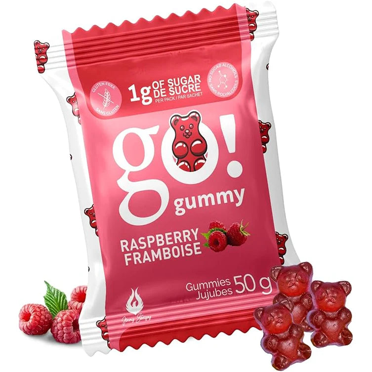 Raspberry Gummy by Go! Gummy, 50g