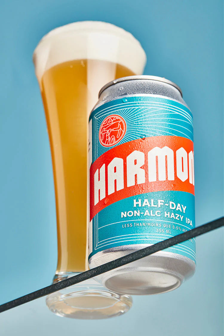 “Half-Day” Non Alcoholic Hazy IPA by Harmon’s, 4 x 355mL