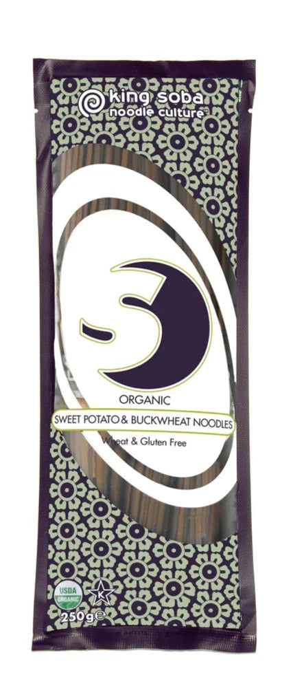 Organic Buckwheat and Sweet Potato Noodles by King Soba, 250g