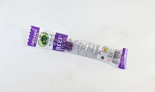 Organic Mild Beef Sticks by MCLEAN, 25g