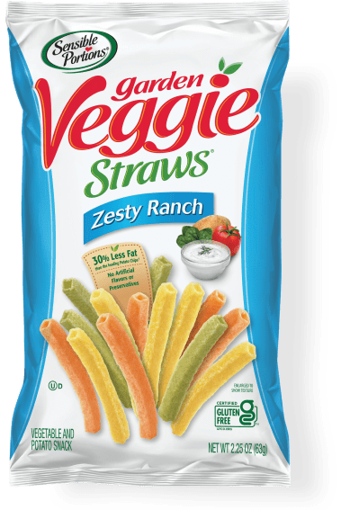 Zesty Ranch Veggie Straws by Sensible Portions, 120g