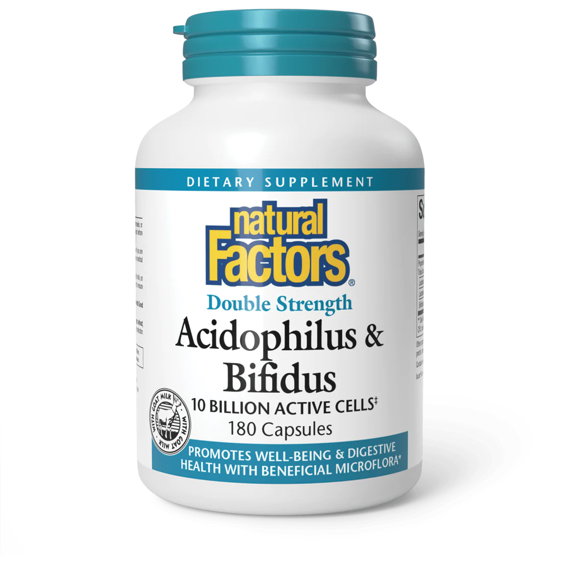 Acidophilus & Bifidus Double Strewngth by Natural Factors, 90 capsules