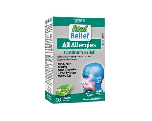 All Allergies Optimum Relief by Real Relief, 60 Chewable Tablets