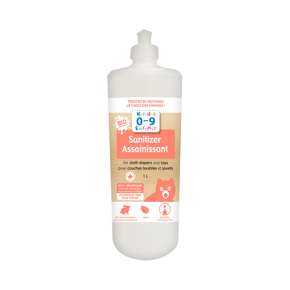 Sanitizer for Cloth Diapers And Toys  0-9 Kids by Homeocan 1L