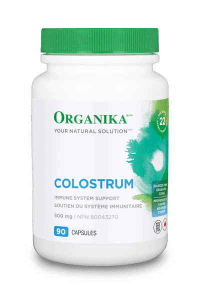 Grass-Fed Bovine Colostrum Capsules by Organika, 180 caps