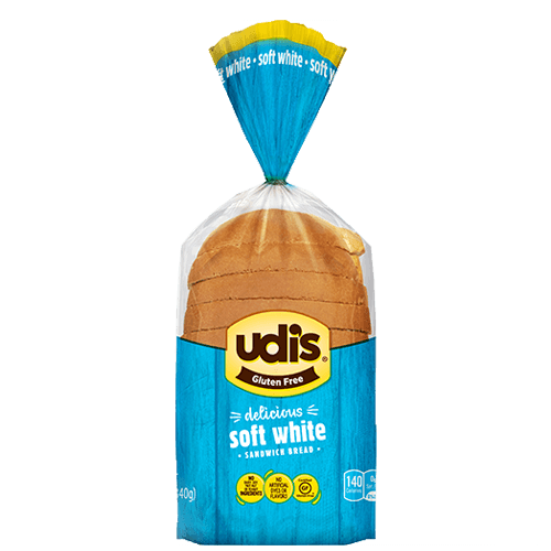 Gluten Free Soft White Sandwich Bread by Udis, 340g