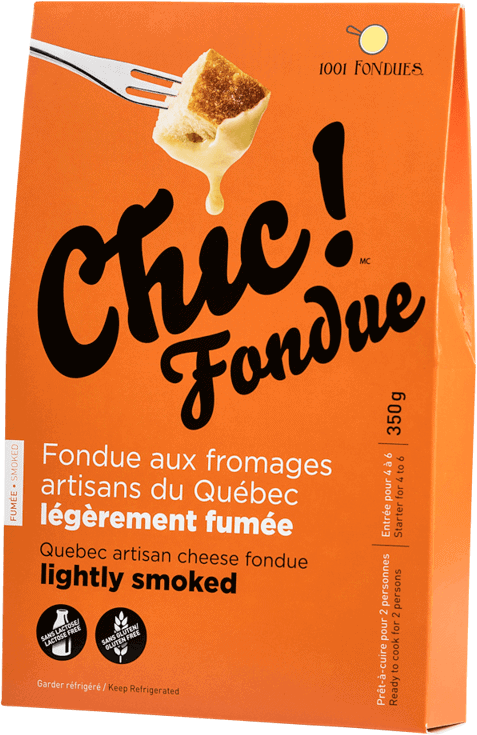 Quebec Artisan Cheese Fondue lightly smoked by Chic Fondue 350 g