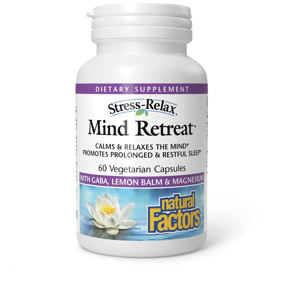 Mind Retreat by Natural Factors, 60 Vegetarian capsules