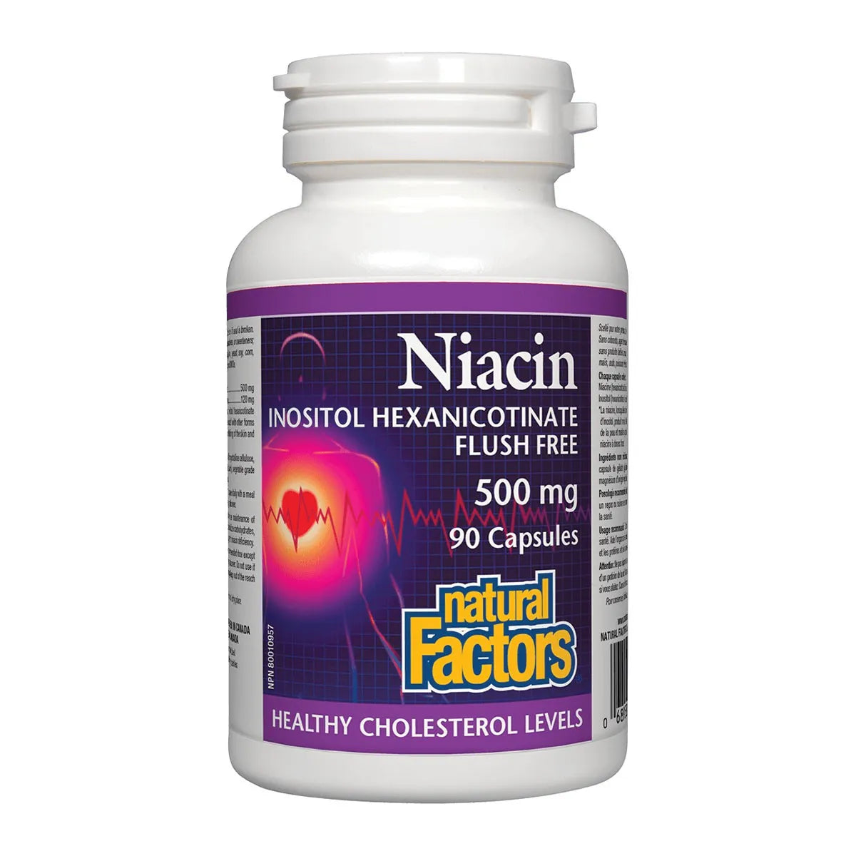 Niacine by Natural Factors, 90 capsules 500 mg