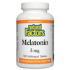 Melatonin Peppermint 5mg by Natural Factors, 180 tabs
