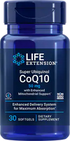 Super Ubiquinol CoQ10 with Enhanced Mitochondrial Support™ 50mg by Life Extension, 30 capsule