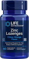 Zinc Lozenges (Citrus-Orange Flavor) by Life Extension, 60 vegetarian lozenges