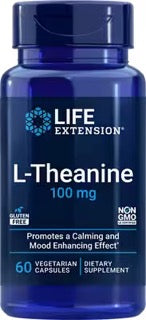 L-Theanine 100mg by Life Extension, 60 capsules