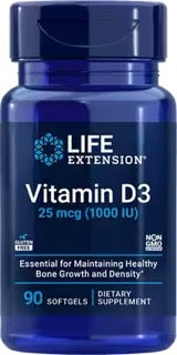 Vitamin D3 125 mcg (5000 IU) by Life Extension, 60 softgels