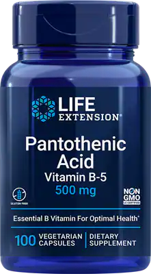 Pantothenic Acid - Vitamin B-5 500 mg by Life Extension by 100 capsules