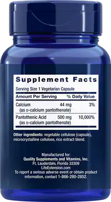 Pantothenic Acid - Vitamin B-5 500 mg by Life Extension by 100 capsules
