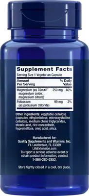 Potassium with Extend-Release Magnesium by Life Extension, 60 caps