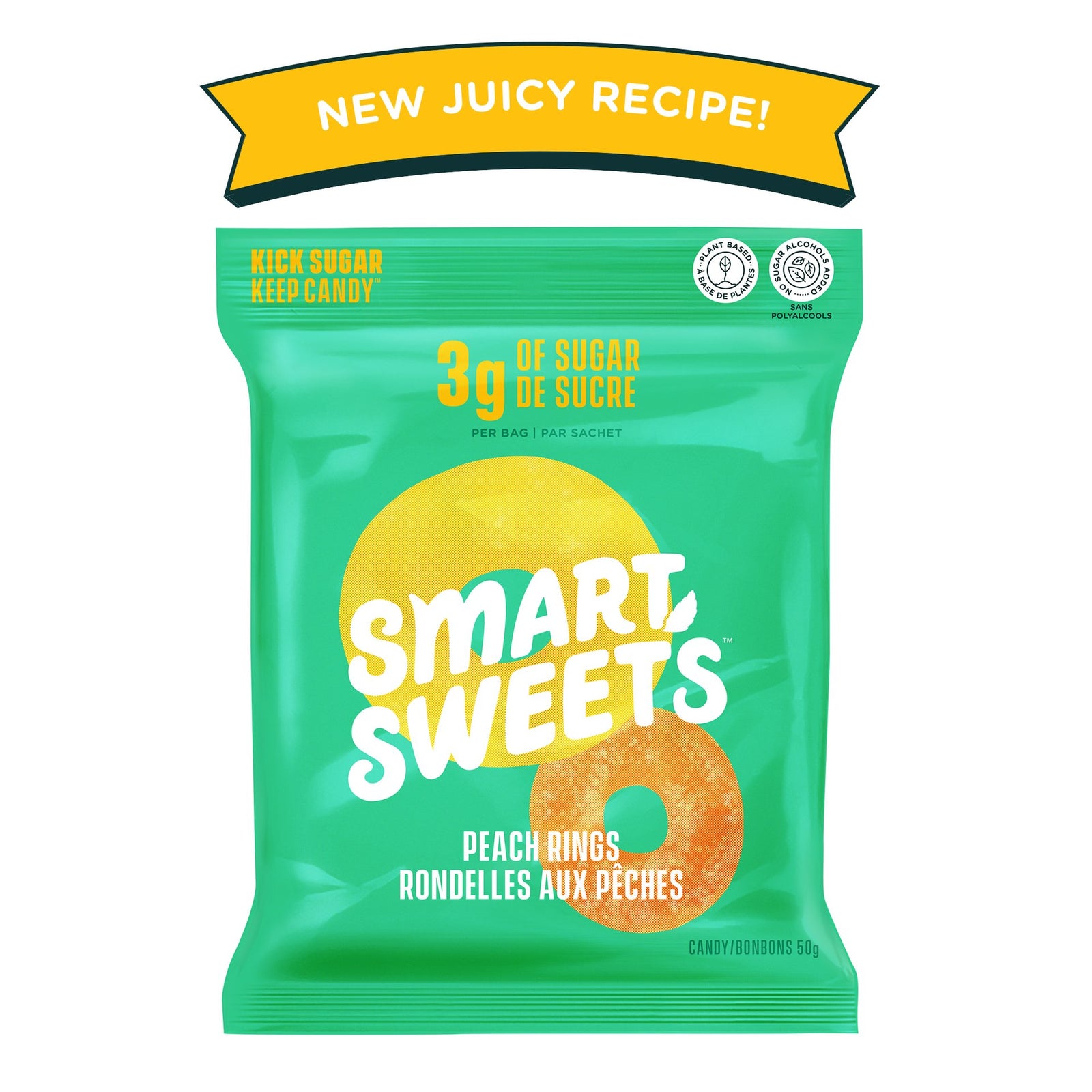Peach Rings by Smart Sweets 50g