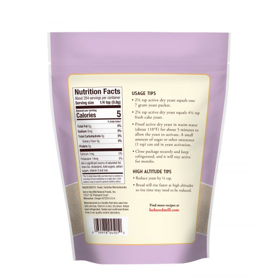 Active Dry Yeast by Bob’s Red Mill, 227g