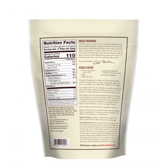 Organic Gluten Free Pizza Crust Mix by Bob&#39;s Red Mill, 454g