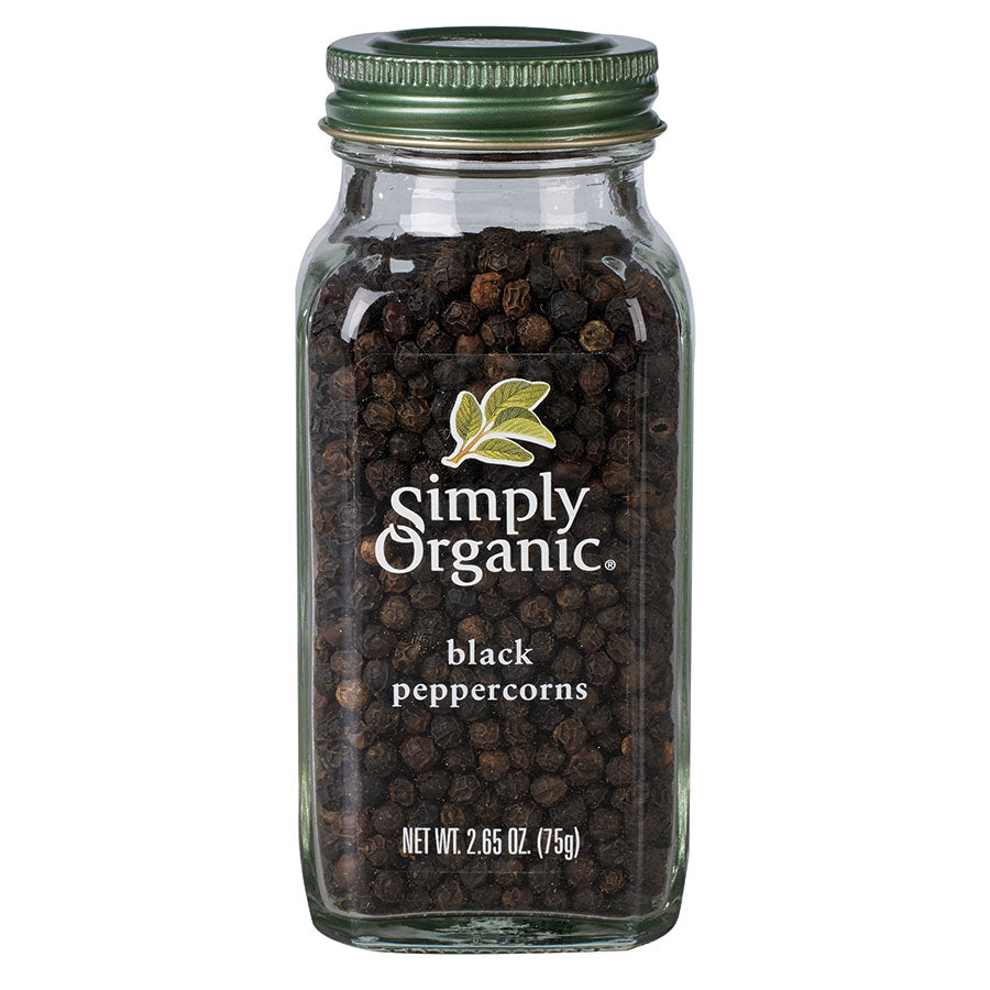 Black Peppercorns by Simply Organic 75g