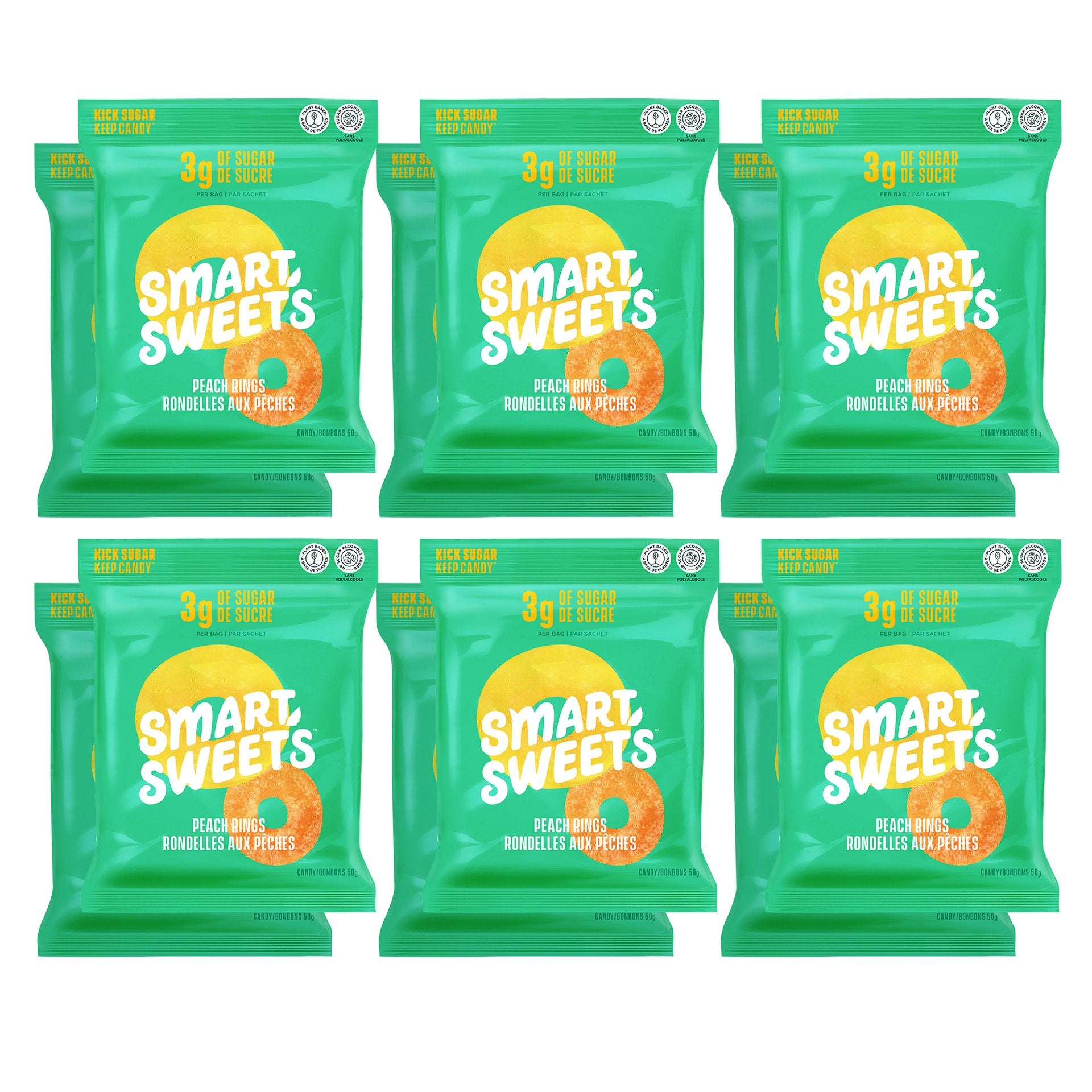 Peach Rings by Smart Sweets 50g