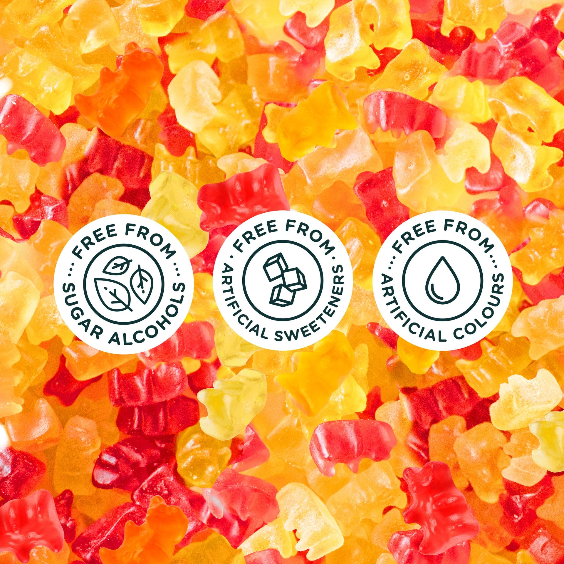 Fruity Gummy Bears by Smart Sweets 50g