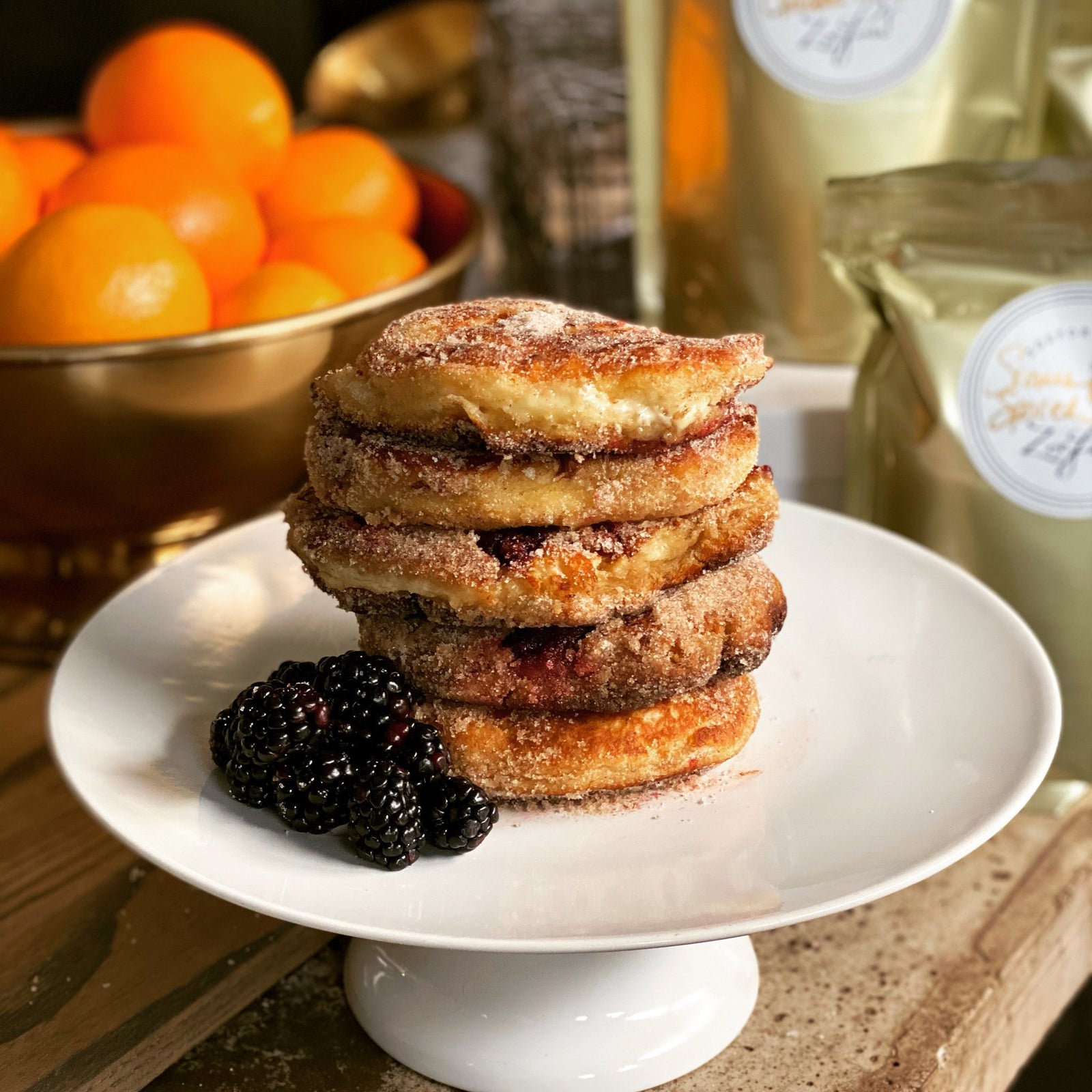 Crispy Cinnamon Doughnut Pancakes by Maison Zoe Ford