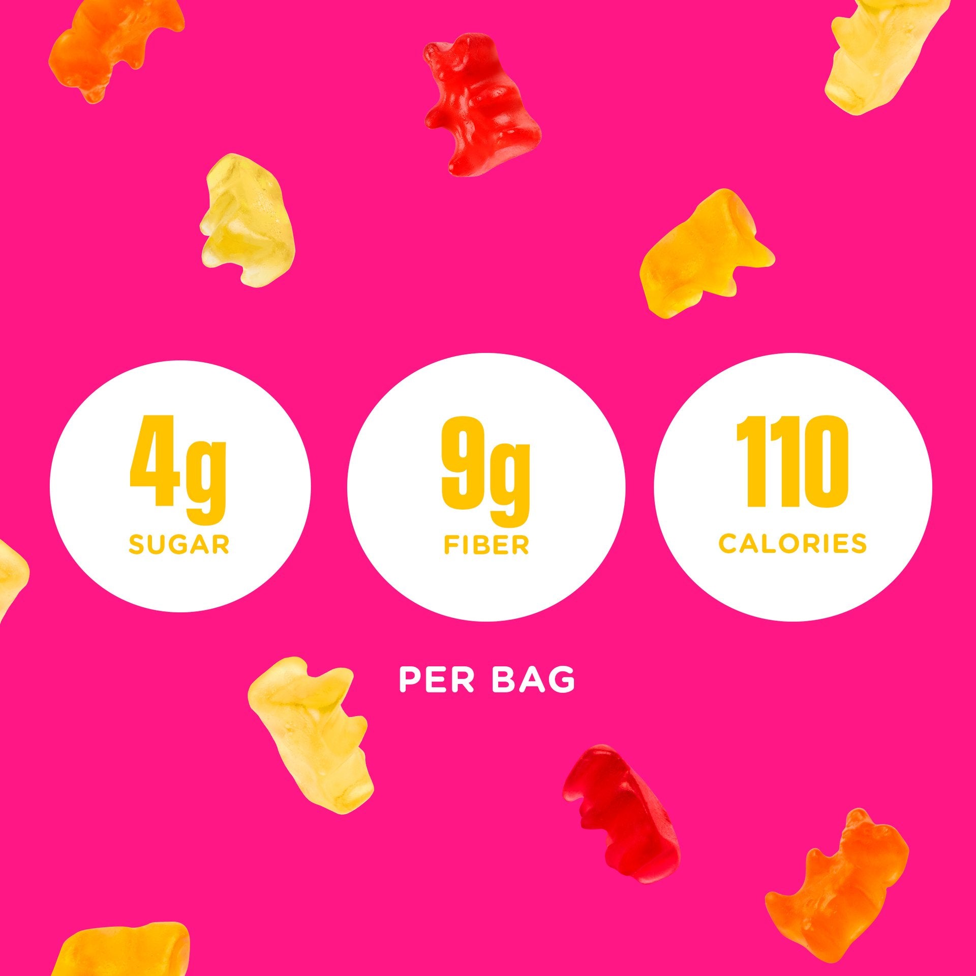 Fruity Gummy Bears by Smart Sweets 50g