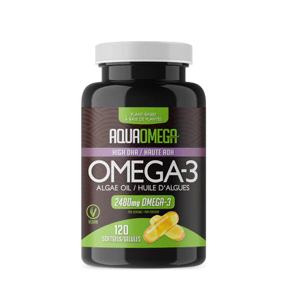 Plant Based Omega 3 Capsules by AquaOmega, 120 caps