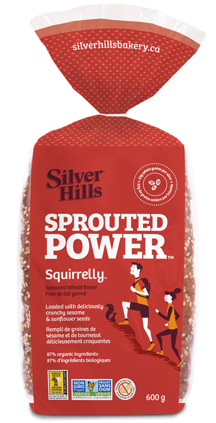 Squirrelly Sprouted Whole Grain Bread by Silver Hills Bakery 600g